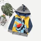 Shein Toddler Boys Dinosaur Pattern Hooded Jacket