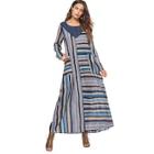 Shein Color Striped Longline Dress