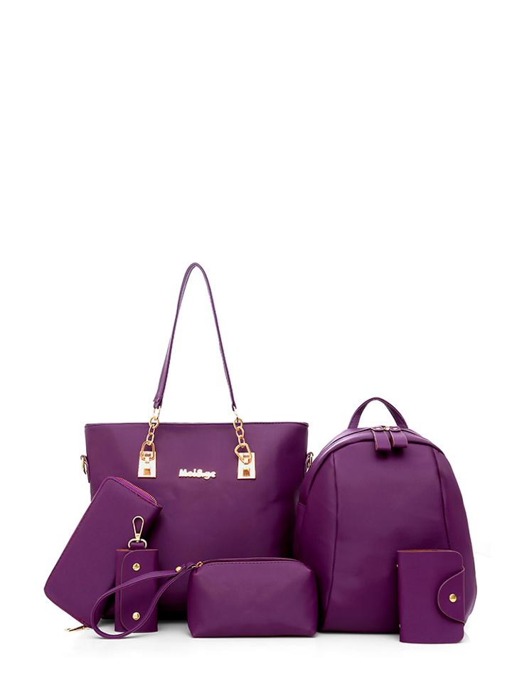 Shein Faux Leather Combination Bag 6pcs