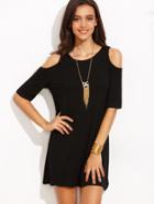 Shein Open Shoulder T-shirt Dress