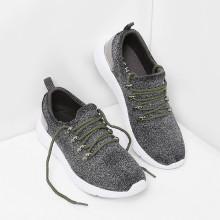 Shein Lace Up Glitter Trainers