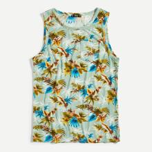 Shein Men Tropical Print Tank Top