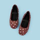 Shein Toddler Girls Polka Dot Pattern Glitter Flats