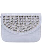 Shein Blue Bead Pu Satchel Bag
