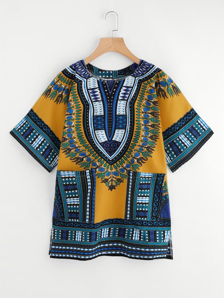 Shein Geometric Print Tee