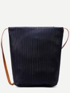 Shein Black Faux Leather Stripe Embossed Shoulder Bag