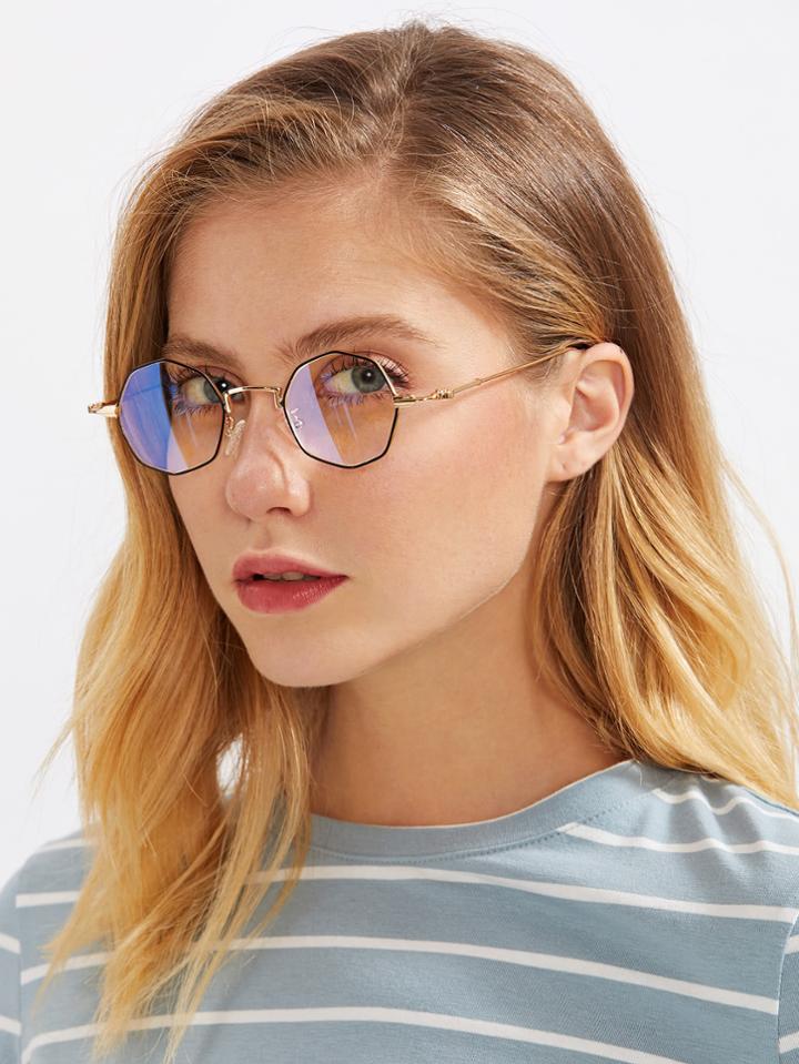 Shein Metal Polygon Glasses