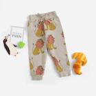 Shein Toddler Boys Lion Pattern Drawstring Waist Pants
