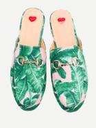 Shein Tropical Pattern Loafer Mules