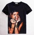 Shein Rihanna 3d Print T-shirt