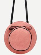 Shein Faux Leather Hat Shaped Bag - Pink