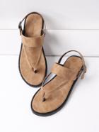Shein Thong Flat Sandals