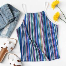 Shein Vertical Stripe Ringer Cami Top