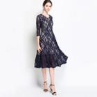 Shein Lace Flare Dress