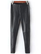 Shein Black High Waist Slim Pant