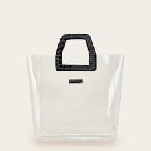 Shein Color-block Clear Tote Bag