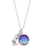 Shein Purple Color Cute Simple Colorful Multicolored Fish Necklace