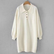 Shein Drop Shoulder Solid Sweater Dress