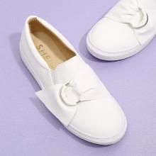 Shein Knot Front Pu Sneakers