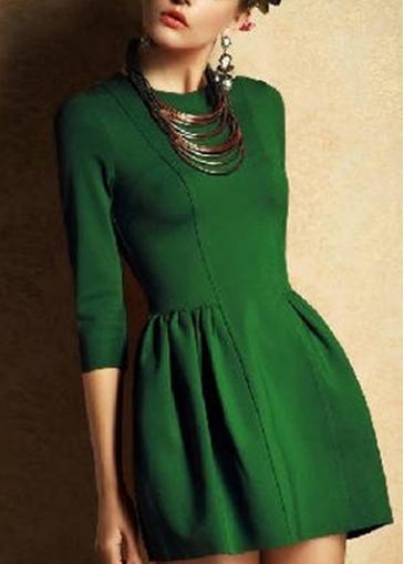 Rosewe Above Knee Jasper Three Quarter Sleeve Woman Dress