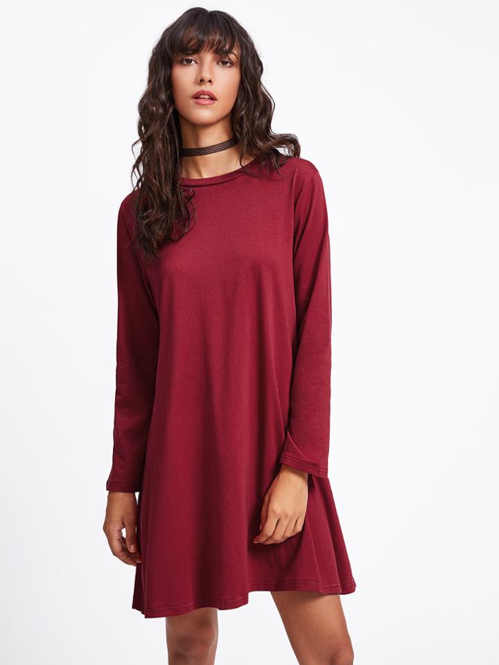 Shein Basic Shift Tee Dress