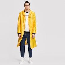 Shein Men Zip Up Solid Coat