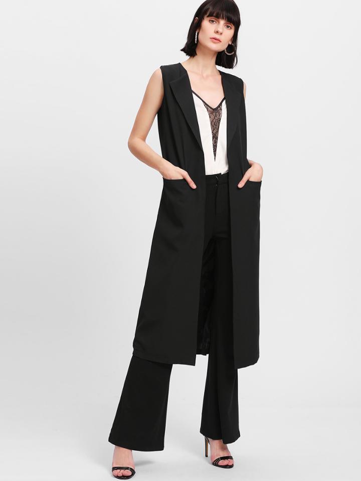 Shein Split Back Longline Vest