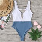 Shein Two Tone Swimsuit