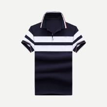 Shein Men Varsity Striped Striped Polo Shirt