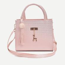 Shein Deer & Tassel Detail Shoulder Bag