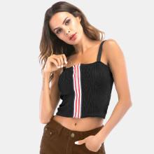 Shein Zipper Detail Color Block Cami Top