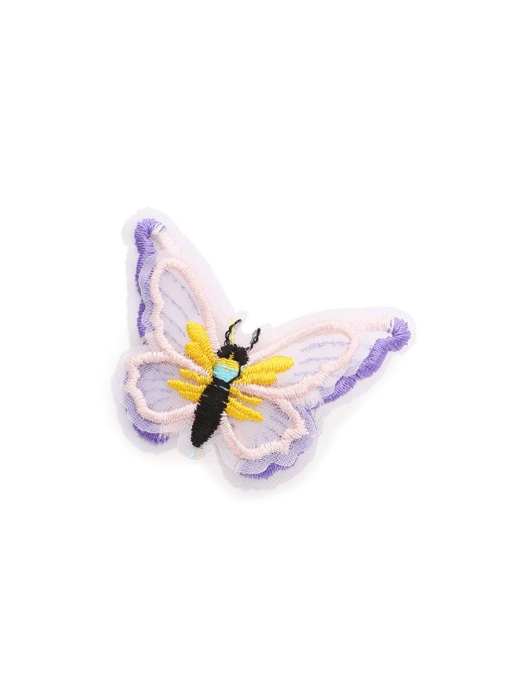 Shein Embroidery Butterfly Hair Clip