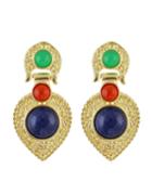 Shein Colorful Gemstone Hanging Stud Earring