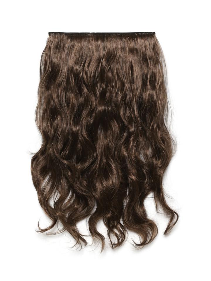 Shein Warm Brunette Clip In Soft Wave Long Hair Extension