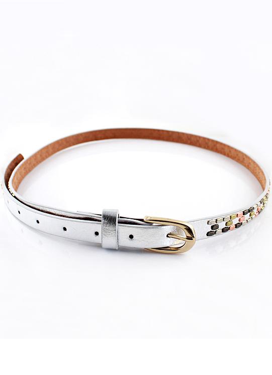 Shein Fashion Silver Bead Belt