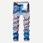 Shein Men Geo Print Jeans