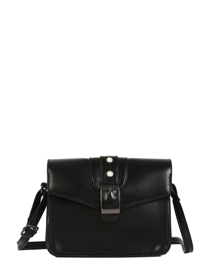 Shein Faux Pearl Buckle Decor Crossbody Bag