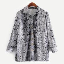 Shein Snakeskin Print Blouse