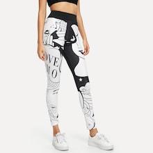 Shein Figure Print Skinny Leggings