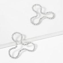 Shein Irregular Shaped Rhinestone Stud Earrings