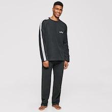 Shein Men Contrast Sideseam Pullover And Sweatpants Set
