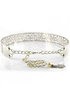Rosewe Cutout Pattern Chain Patchwork Silver Belt