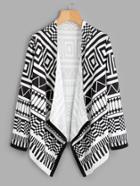 Shein Geometric Print Coat