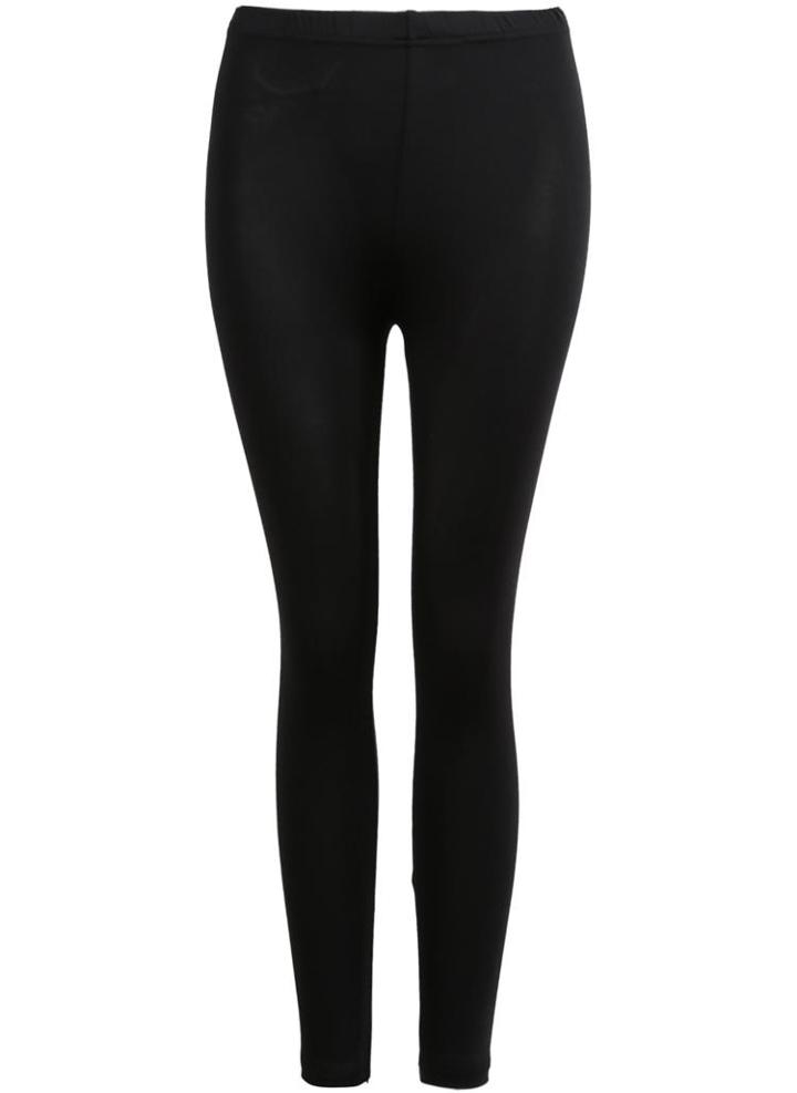 Shein Black Slim Elastic Leggings