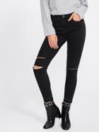 Shein Ripped Knee Crop Skinny Jeans