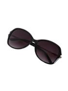 Shein Black Oversized Frame Rhinestone Arms Sunglasses