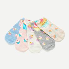 Shein Cartoon Invisible Socks 5pairs