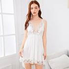 Shein Contrast Lace Cami Dress With Panty