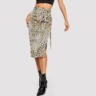Shein Tie Waist Leopard Print Skirt