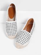 Shein Gingham Design Cap Toe Flats